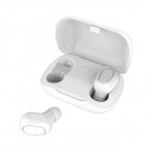 L21 Tws Bluetooth Wireless Earphones Mini Waterproof 9d Surround Sound Noise Reduction Music Headphones white