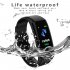 L2B38 B06 Sports Wristband Heart Rate Monitor Smart Band Blood Pressure Steps Calories Mileage Tracker Fitness Bracelet Orange
