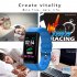 L2B38 B06 Sports Wristband Heart Rate Monitor Smart Band Blood Pressure Steps Calories Mileage Tracker Fitness Bracelet Orange