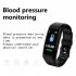 L2B38 B06 Sports Wristband Heart Rate Monitor Smart Band Blood Pressure Steps Calories Mileage Tracker Fitness Bracelet Orange