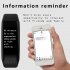 L2B38 B06 Sports Wristband Heart Rate Monitor Smart Band Blood Pressure Steps Calories Mileage Tracker Fitness Bracelet Orange