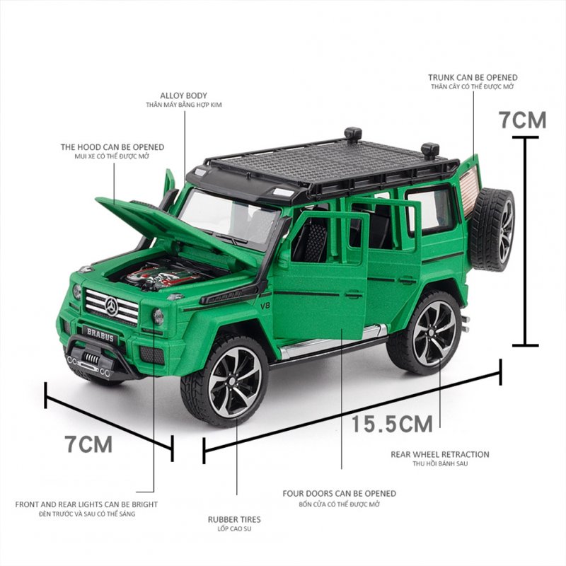 Alloy Simulation  Car  Toy 1:32 G550 Adventure Edition Alloy Off-road Car Model Children Toys Study Living Room Collection Ornaments 