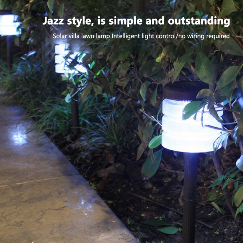 2pcs Solar Led Sensor Lawn Light Outdoor Waterproof Landscape Decoration Night Lamp