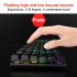 L300 Mechanical Keyboard 104 key Green Axis 20 Kinds Of Colorful Keyboard With Lights Gaming Keyboard Black