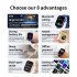 L31 Smart Watch 1 85 Inch Full Touch Screen with Encoder Bluetooth compatible Call Da Fit Smart Bracelet Gold