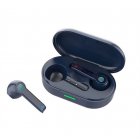 L32 Tws Bluetooth  Headset Hifi 5.0 Waterproof Sports Wireless Built-in Earphone With Microphone Navy