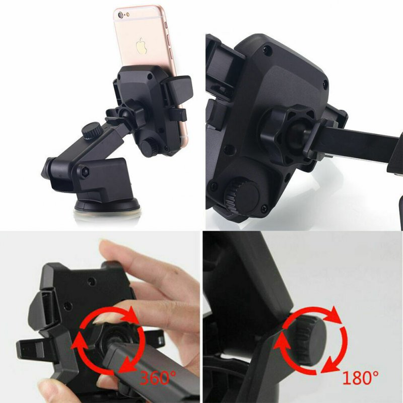 Car  Mobile  Phone  Holder Suction Cup Type Universal Navigation Bracket 360 Degree Swivel Ball Joint Snap-in Type Driving Support 