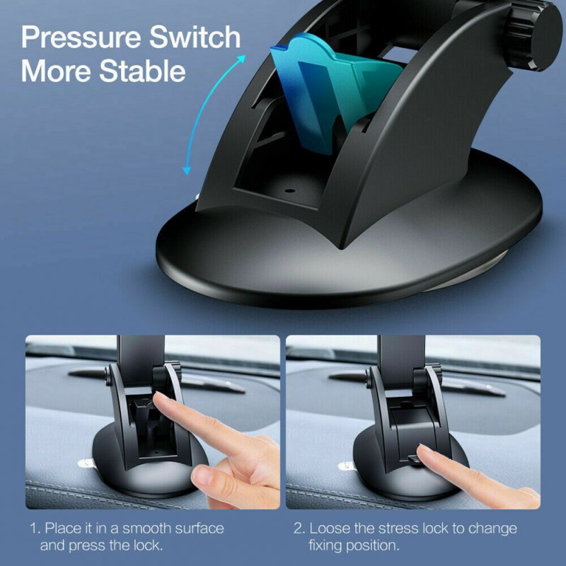 Car  Mobile  Phone  Holder Suction Cup Type Universal Navigation Bracket 360 Degree Swivel Ball Joint Snap-in Type Driving Support 