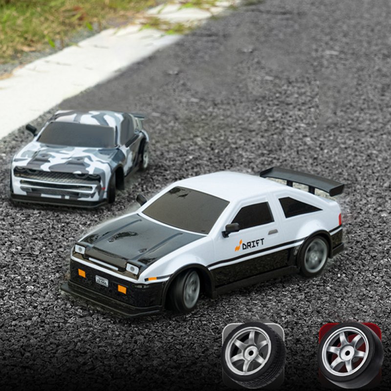 AE86 2.4g RC Drift Car 4wd High Speed Sport Car Rechargeable Remote Control Racing Car Toys 1 Battery