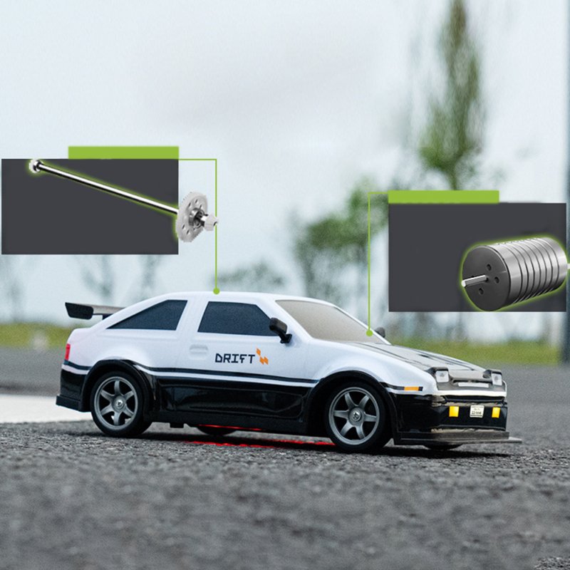 AE86 2.4g RC Drift Car 4wd High Speed Sport Car Rechargeable Remote Control Racing Car Toys 1 Battery