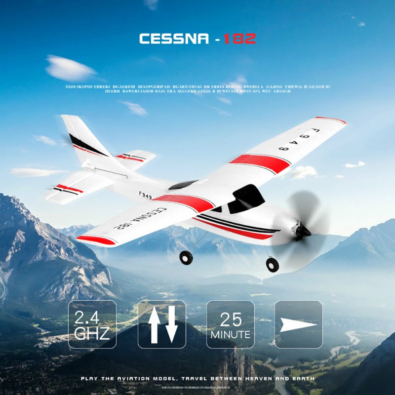 Wltoys F949 2.4ghz RC Airplane 3ch 3D/6g Dual-Mode Fixed Wing RC Drone with Gyroscope