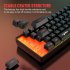 L500 Wired Wireless Connection Gaming Keyboard 61 Keys Compact Computer Keyboard Type C Connection Mechanical Keyboard With Dynamic RGB Backlight Keyboard For P