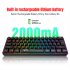 L500 Wired Wireless Connection Gaming Keyboard 61 Keys Compact Computer Keyboard Type C Connection Mechanical Keyboard With Dynamic RGB Backlight Keyboard For P