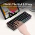 L500 Wired Wireless Connection Gaming Keyboard 61 Keys Compact Computer Keyboard Type C Connection Mechanical Keyboard With Dynamic RGB Backlight Keyboard For P