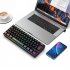 L500 Wired Wireless Connection Gaming Keyboard 61 Keys Compact Computer Keyboard Type C Connection Mechanical Keyboard With Dynamic RGB Backlight Keyboard For P