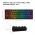 L500 Wired Wireless Connection Gaming Keyboard 61 Keys Compact Computer Keyboard Type C Connection Mechanical Keyboard With Dynamic RGB Backlight Keyboard For P