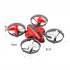 L6082 DIY All in One Air Genius Drone 3 Mode With Fixed Wing Glider Attitude Hold RC Quadcopter RTF red Three battery