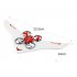 L6082 DIY All in One Air Genius Drone 3 Mode With Fixed Wing Glider Attitude Hold RC Quadcopter RTF red Single battery
