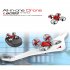 L6082 DIY All in One Air Genius Drone 3 Mode With Fixed Wing Glider Attitude Hold RC Quadcopter RTF red Single battery