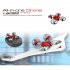 L6082 DIY All in One Air Genius Drone 3 Mode With Fixed Wing Glider Attitude Hold RC Quadcopter RTF red Three battery
