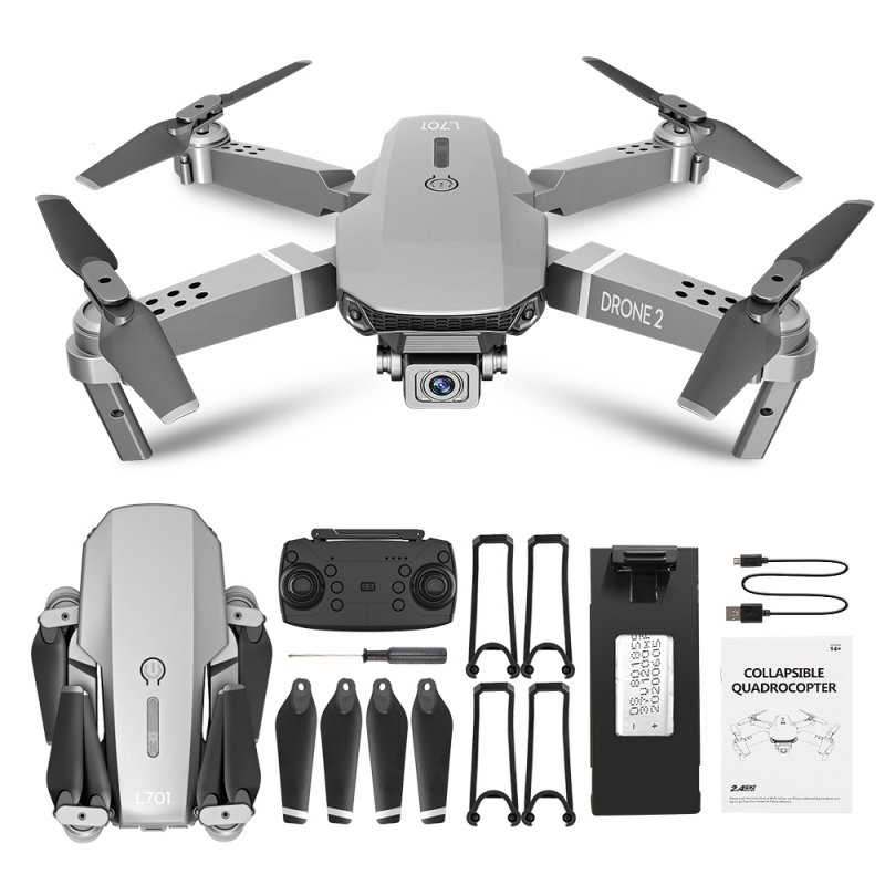 L701 Remote Control Drone Wide Angle 4K 720P 1080P HD Camera Quadcopter Foldable WiFi FPV Four-axis Altitude Hold VS E68 720P_Color box