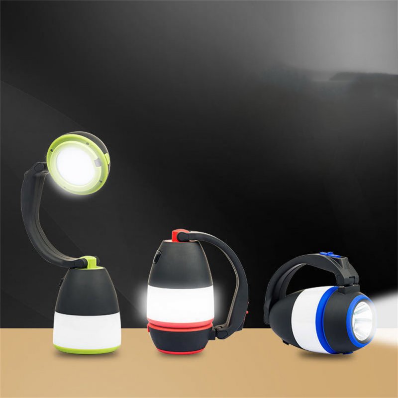 3-in-1 Portable Camping Light 1500 Mah 3 Modes Usb Rechargeable Outdoor Tent Lamp Emergency Light 