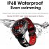 L8 IP68 Waterproof Smart Watch ECG PPG Heart Blood Pressure Multi Sports Mode Smart Bracelet for IOS Android  Green