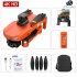 L800 Pro2 Drone 4k Gps Fpv Dual HD Drones with 360 Obstacle Avoidance 5g Wifi Rc Quadcopter B Orange 1 Battery