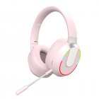 L850 Wireless Headset Stereo Sound Headphones Clear Calling Headset With Microphone For Computer Game Office Zoom Meeting pink