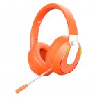 L850 Wireless Headset Stereo Sound Headphones Clear Calling Headset With Microphone For Computer Game Office Zoom Meeting orange color