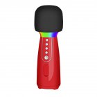 L868 Wireless Bluetooth-compatible Microphone Home Karaoke Professional Handheld Mic Speaker Audio Mp3 Player red