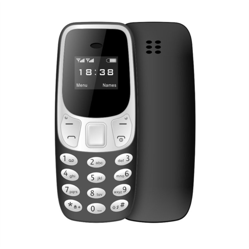 L8star Bm10 Mini Mobile Phone Dual Sim Card Unlock Dialing Phone Black