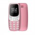 L8star Bm10 Mini Mobile Phone Dual Sim Card With Mp3 Player Fm Unlock Cellphone Voice Change Dialing Phone pink