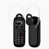 L8star Bm70 Mini Mobile Phone Bluetooth Cell Wireless Headset Cell Phone Dialer GSM Gray
