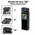 L9 Body Camera  180  Rotatable Lens  Back Clip Body Worn Camera  1080P Portable Infrared Night Vision Cam  For Security Guard Home Outdoor Traveling Camping Cycl