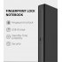 L9s Fingerprint Lock Multi Function Management Book Plan Notepad Agenda Business Meeting Notebook black