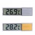 LCD 3D Crystal Digital Electronic Thermometer Temperature Measurement for Fish Tank Aquarium  Silver