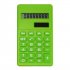 LCD 8 Digit Ultra Slim Calculator Soft Silicone Stationery Scientific Portable Students Calculator rose Red
