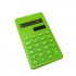 LCD 8 Digit Ultra Slim Calculator Soft Silicone Stationery Scientific Portable Students Calculator green