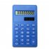 LCD 8 Digit Ultra Slim Calculator Soft Silicone Stationery Scientific Portable Students Calculator blue