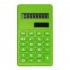 LCD 8 Digit Ultra Slim Calculator Soft Silicone Stationery Scientific Portable Students Calculator Navy blue