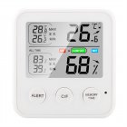 LCD Digital Temperature Humidity Meter With Magnetic 0 ° C~70 ° C (32 ° F~158 ° F) 20%~99% Alarm Clock