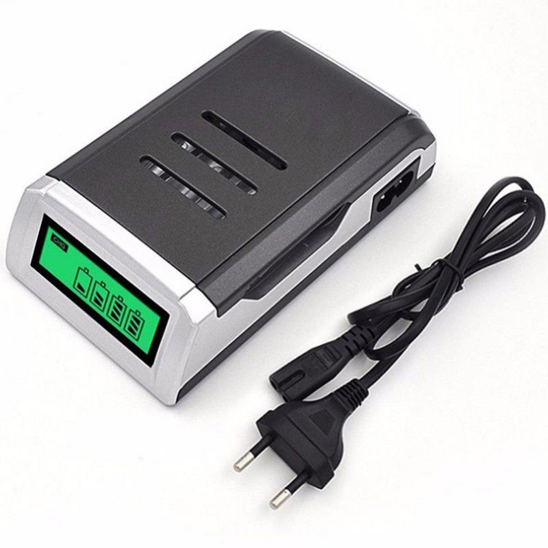 LCD 4 Slots Intelligent Battery Charger