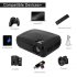 LCD Projector supports 1080p media files and is capable of producing an image measuring 200 Inches in size  You ll be able to enjoy a true cinematic experience 
