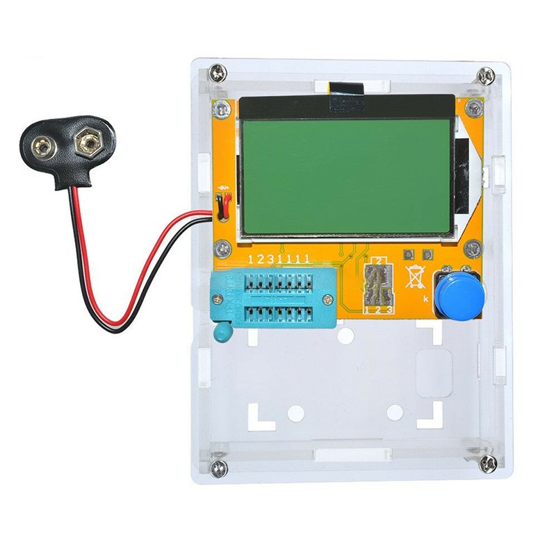 LCR-T4 ATmega328 Digital Transistor Tester 12864 LCD Capacity ESR Meter+Case ESR meter + housing