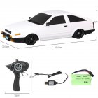 LD-A86 RTR 1/18 2.4G RWD RC Car Drift Vehicles LED Lights Full Proportional Controlled Models Toys 1 battery