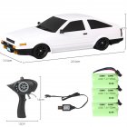 LD-A86 RTR 1/18 2.4G RWD RC Car Drift Vehicles LED Lights Full Proportional Controlled Models Toys 3 batteries