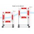 LDARC RC Drone FPV Racing Gate Flying Crossing Door 780mm With Base Red and white