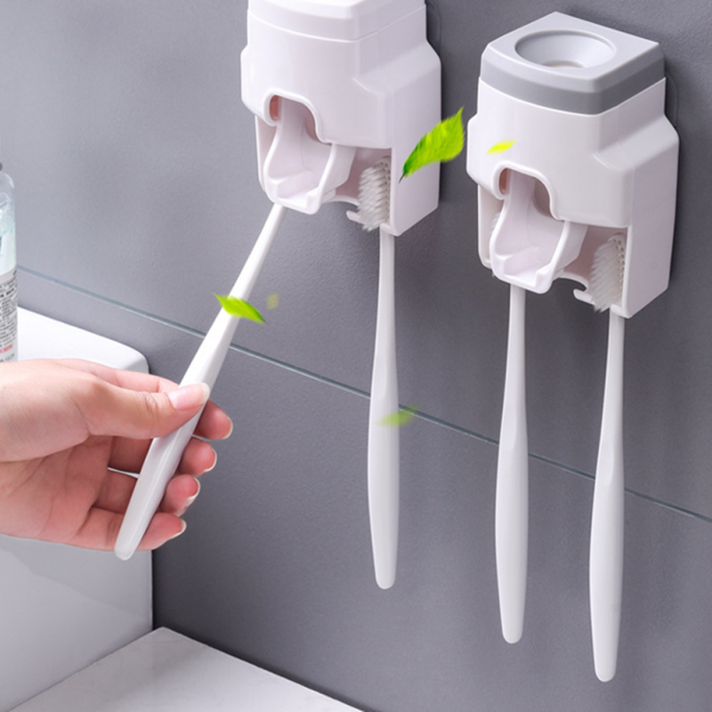 Bathroom Automatic Toothpaste Dispenser Waterproof Lazy Toothpaste Squeezer Toothbrush Holder Bathroom Products 