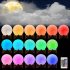 LED 16 Colors 3D Printing Warm Moon Lamp with Remote Control Touch Control Light for Room Office Decaration 15cm